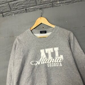 MV Sport ATL Atlanta Georgia Crewneck Sweatshirt Mens XL Gray